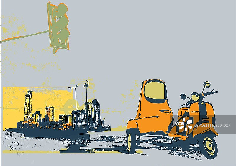 矢量城市背景图片素材