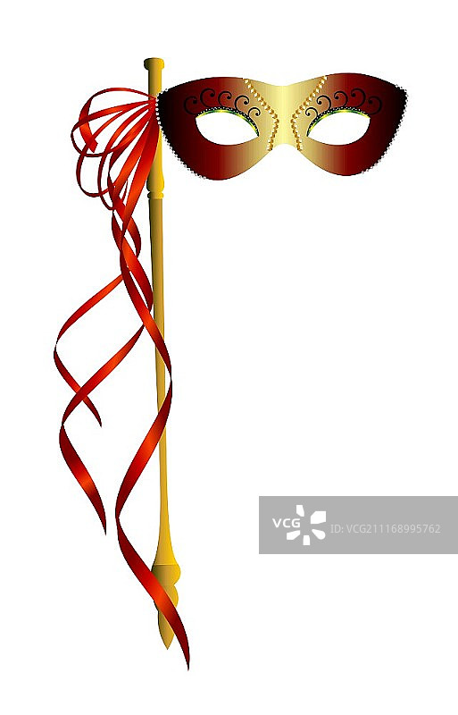 逼真的矢量狂欢节面具图片素材