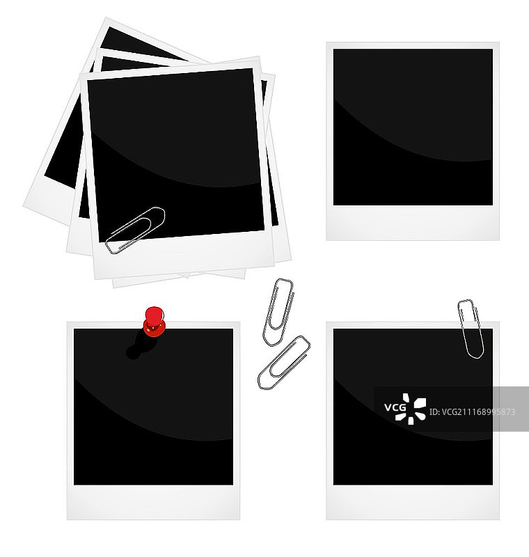 逼真相框写实插画图片素材