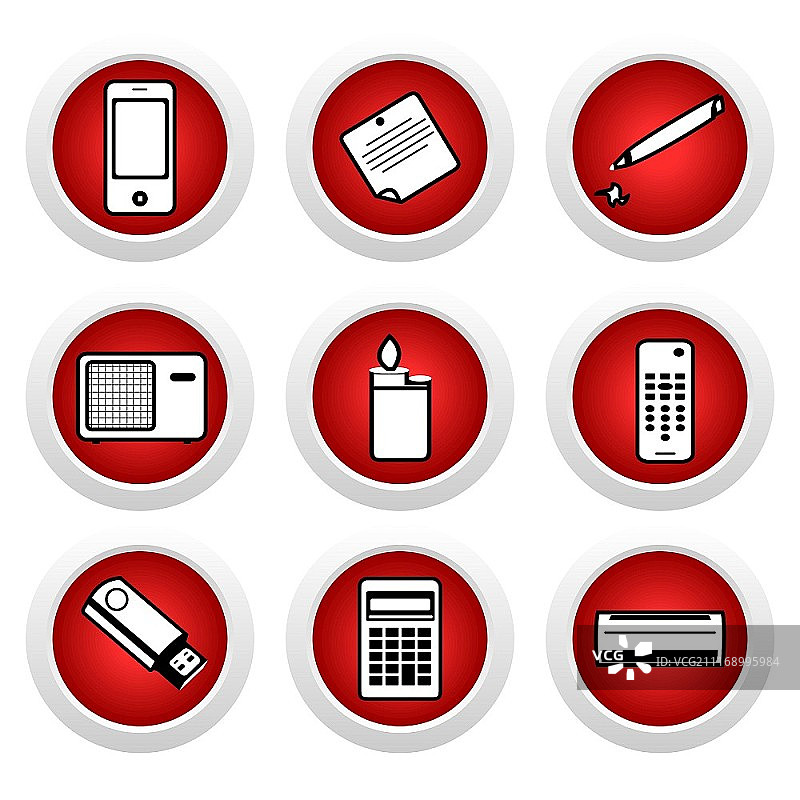 家用电器图标合集图片素材