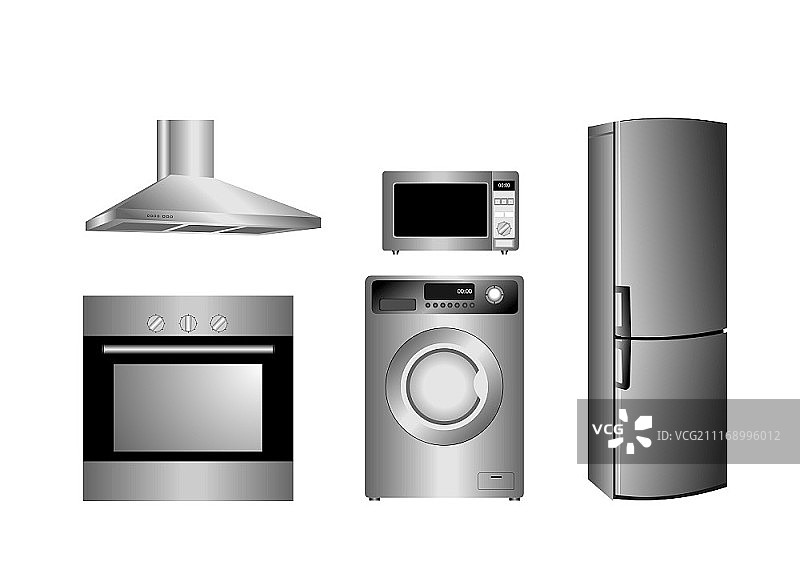 矢量精细家用电器图标图片素材