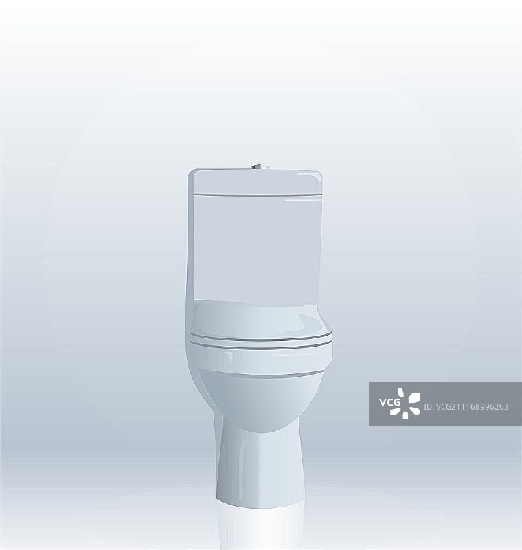 马桶的逼真插画矢量图图片素材