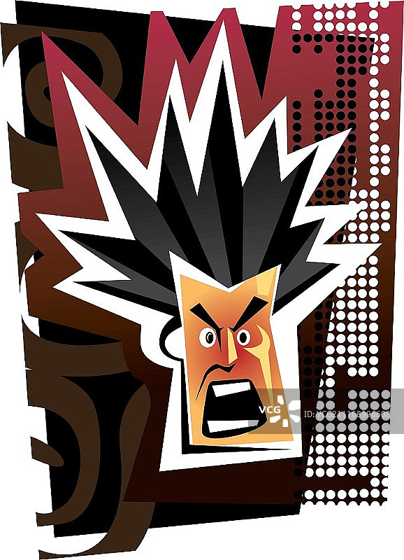 愤怒的脸图片素材