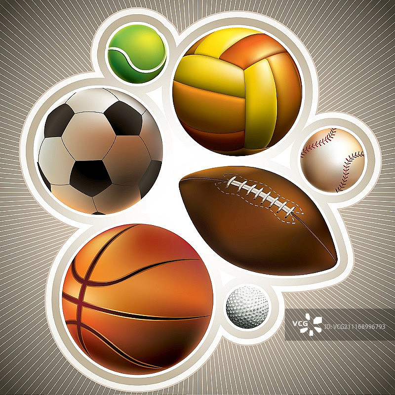 不同的组合球图片素材