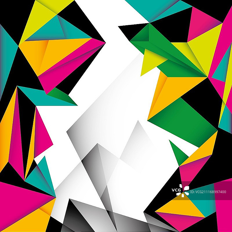 具有角度抽象的现代彩色布局图片素材