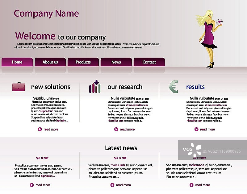 可编辑网站模板图片素材