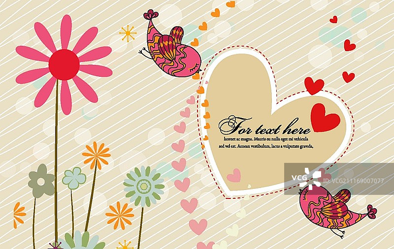 情侣鸟矢量插画图片素材