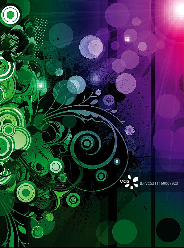 向量抽象花背景图片素材