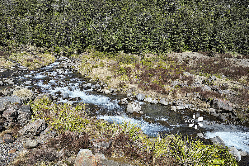 高山溪流图片素材