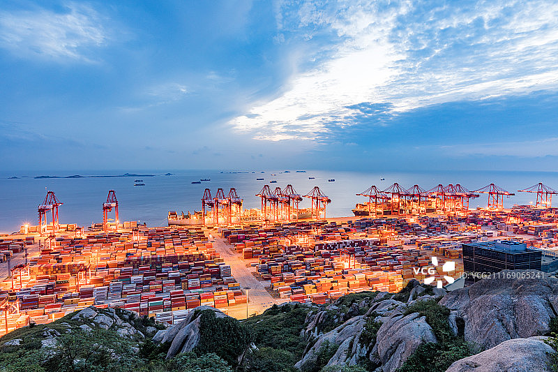 上海洋山港图片素材