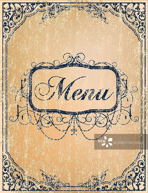 矢量复古餐厅菜单图片素材