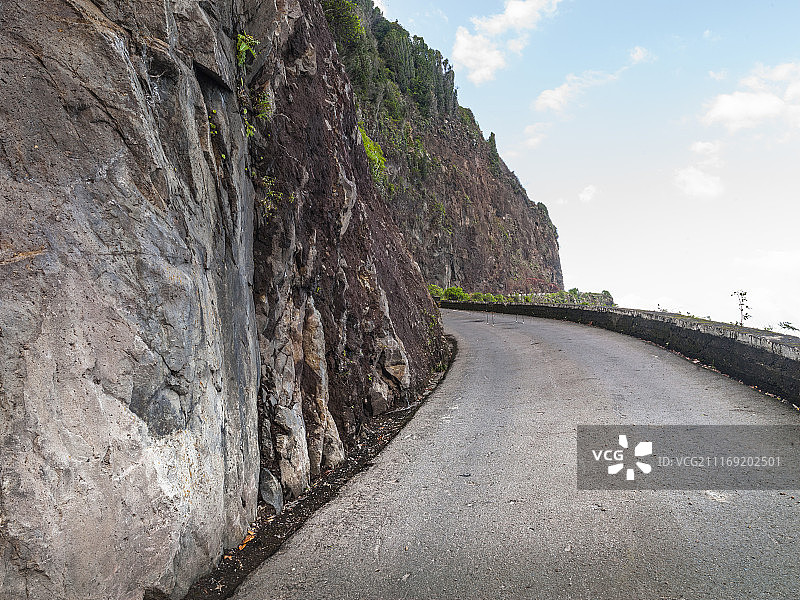 沿海公路的弯道图片素材