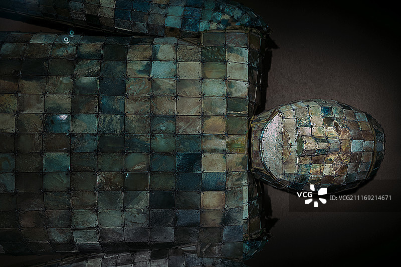 西汉金缕玉衣银缕玉衣，南京博物院藏图片素材