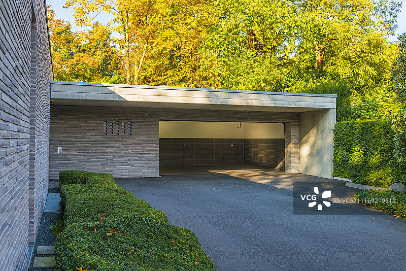 德国科隆的现代建筑住宅车道图片素材
