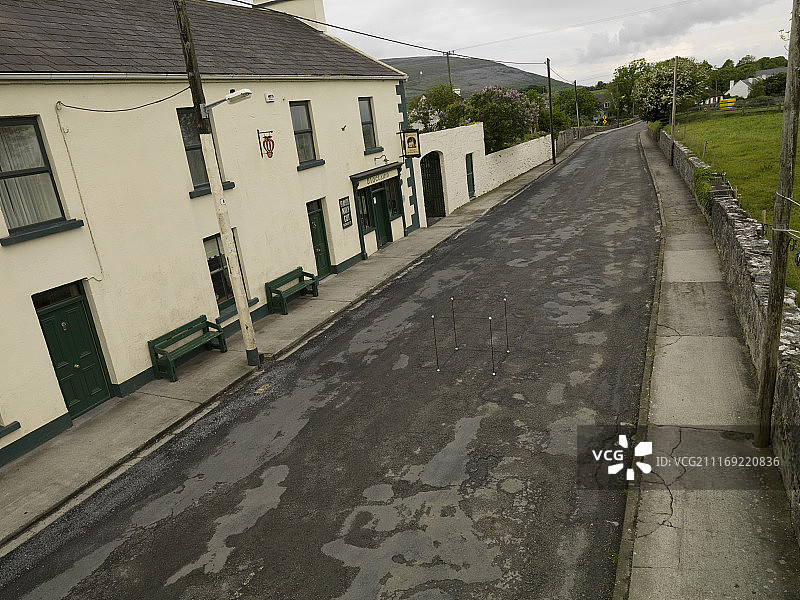 小乡村的排屋图片素材