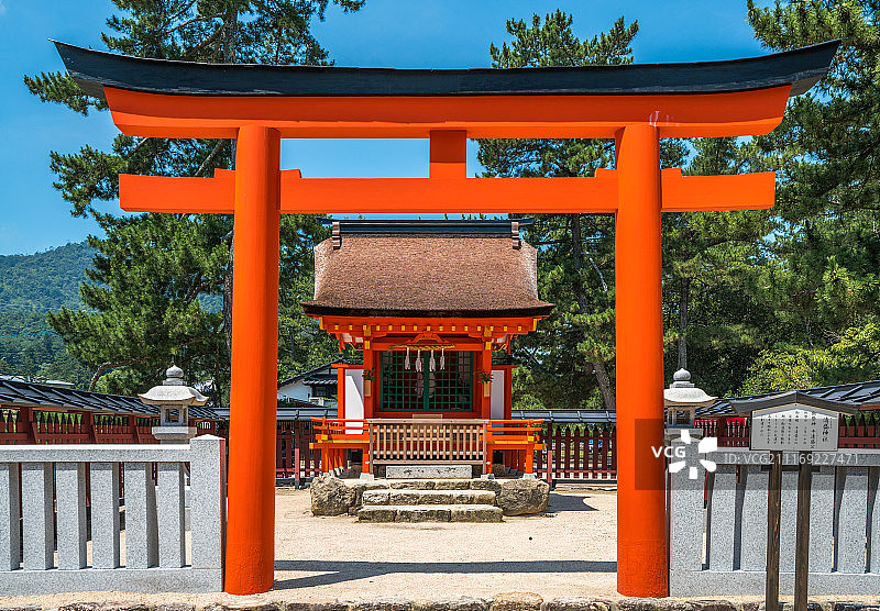 日本广岛县鸟居图片素材