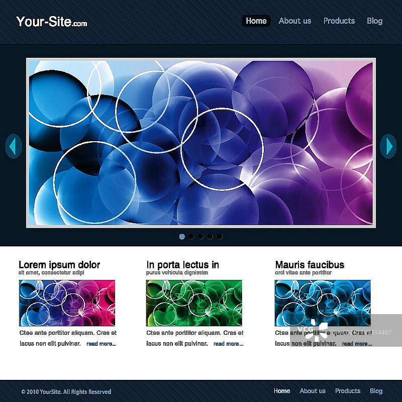 现代网站模板矢量素材图片素材