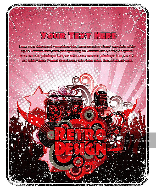 Grunge风格音乐banner图片素材