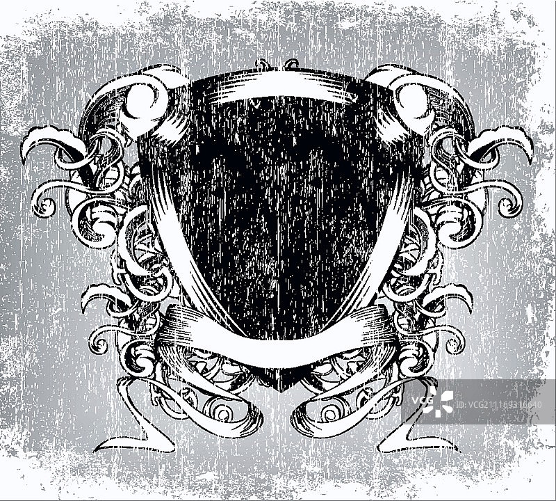 盾牌复古徽章矢量素材图片素材