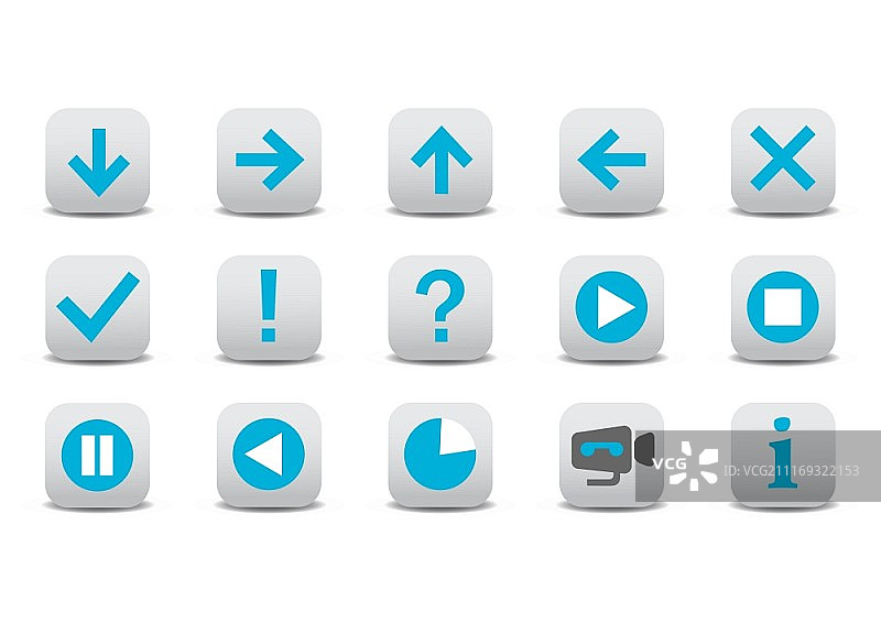 不同的网页图标矢量插画图片素材