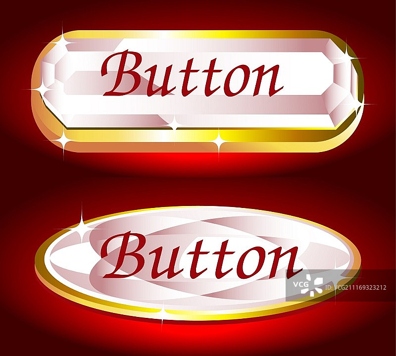 闪亮按钮矢量图图片素材
