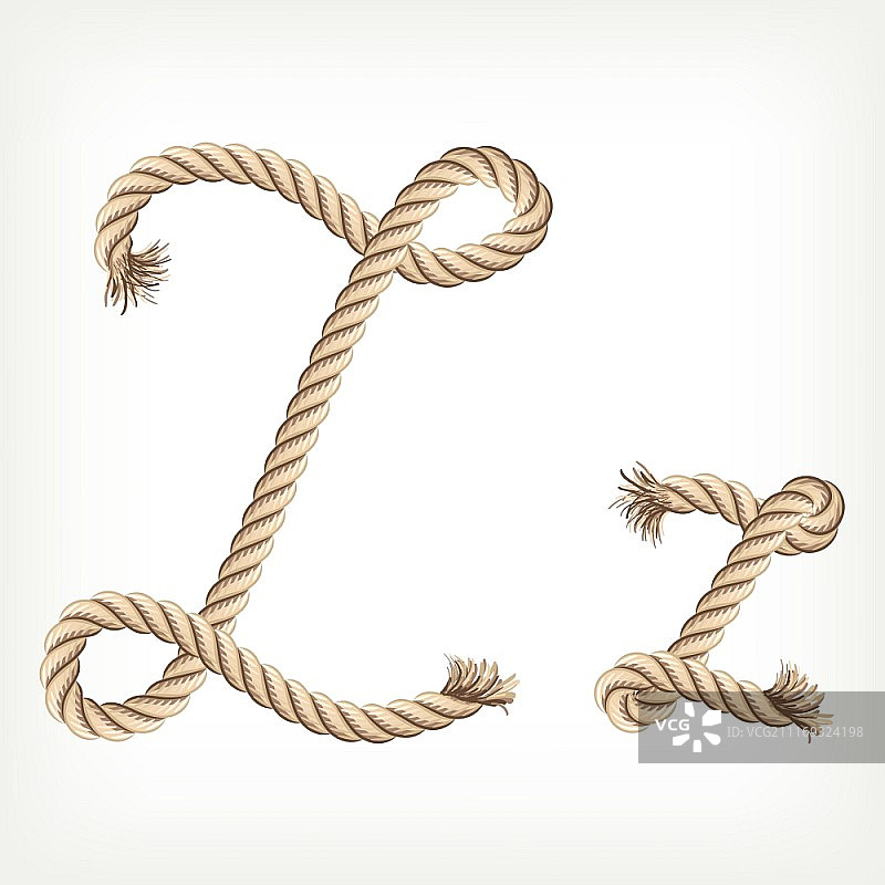 绳索字母Z图片素材