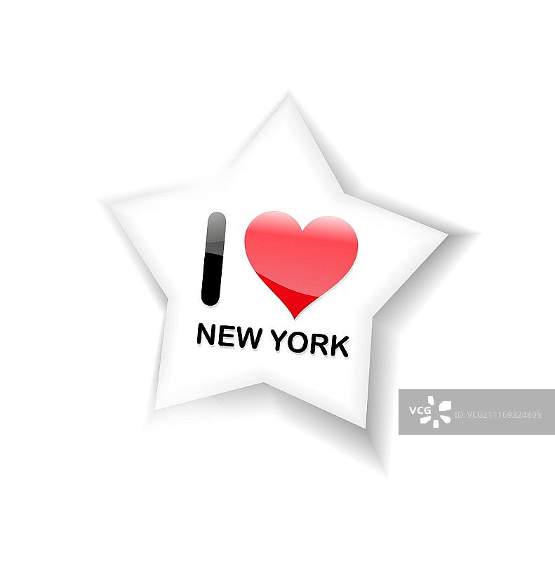 我爱纽约标志图片素材