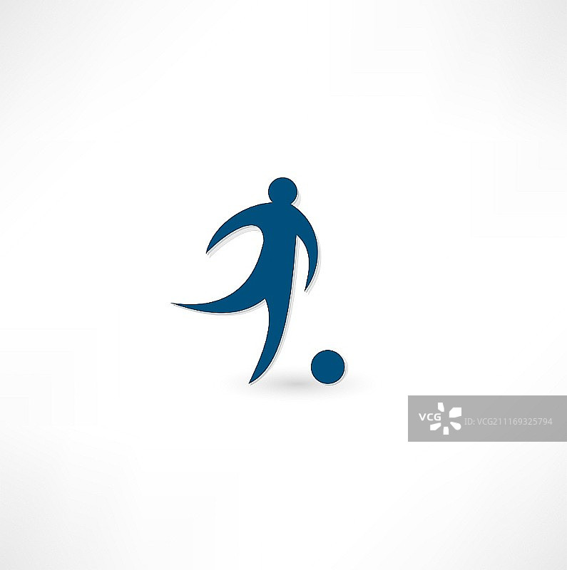 足球运动员标志图片素材