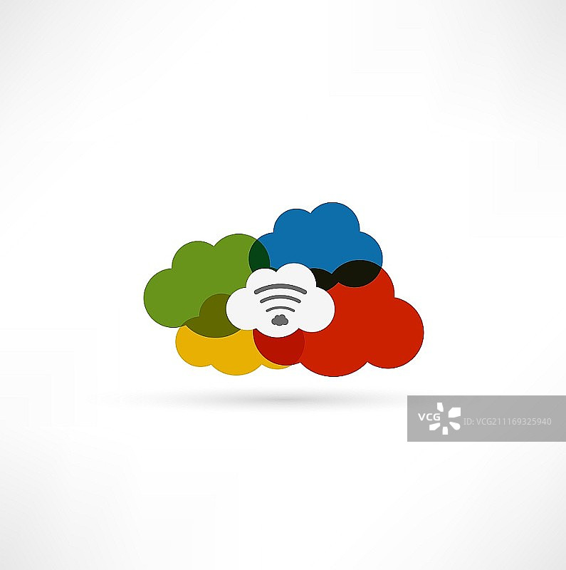 云Wi-Fi图标图片素材