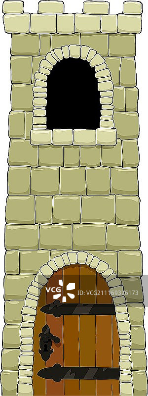 白色背景塔楼矢量图图片素材