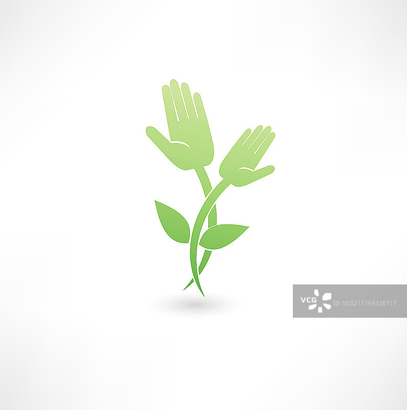 环保手绘图标图片素材