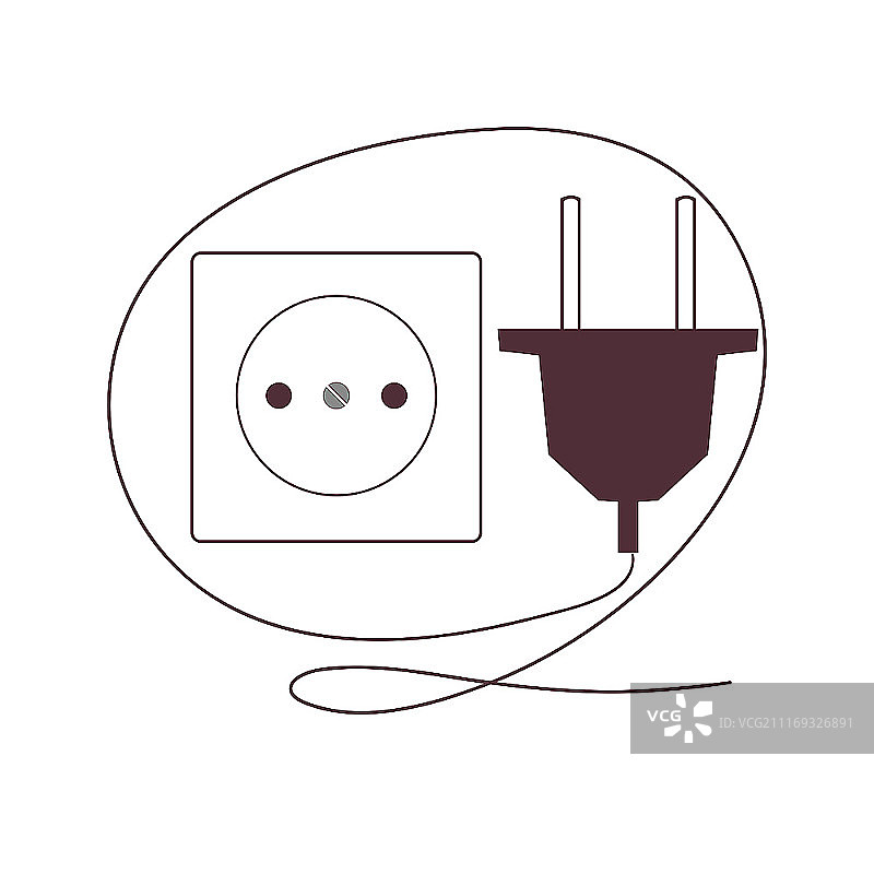 电源插头和插座图片素材