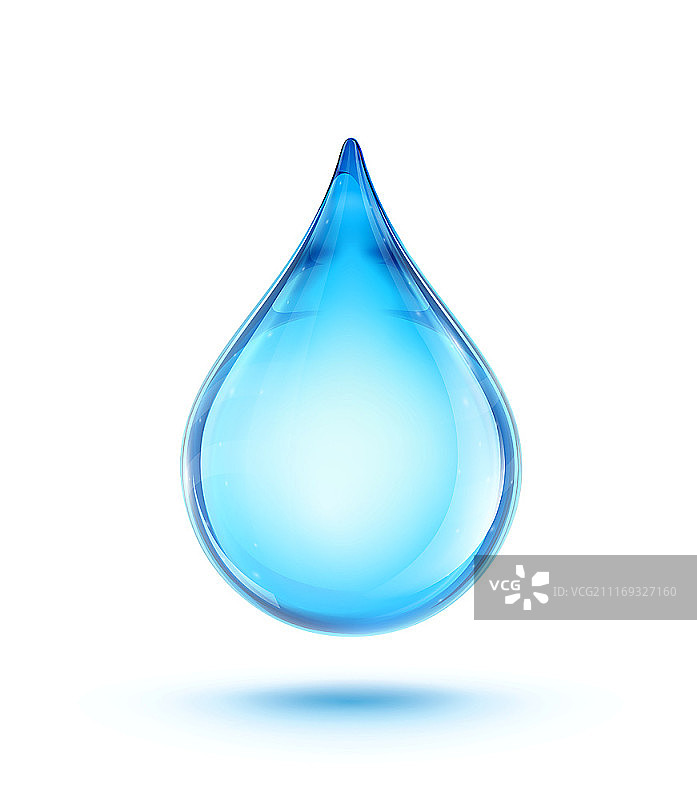 蓝色水滴矢量插画图片素材
