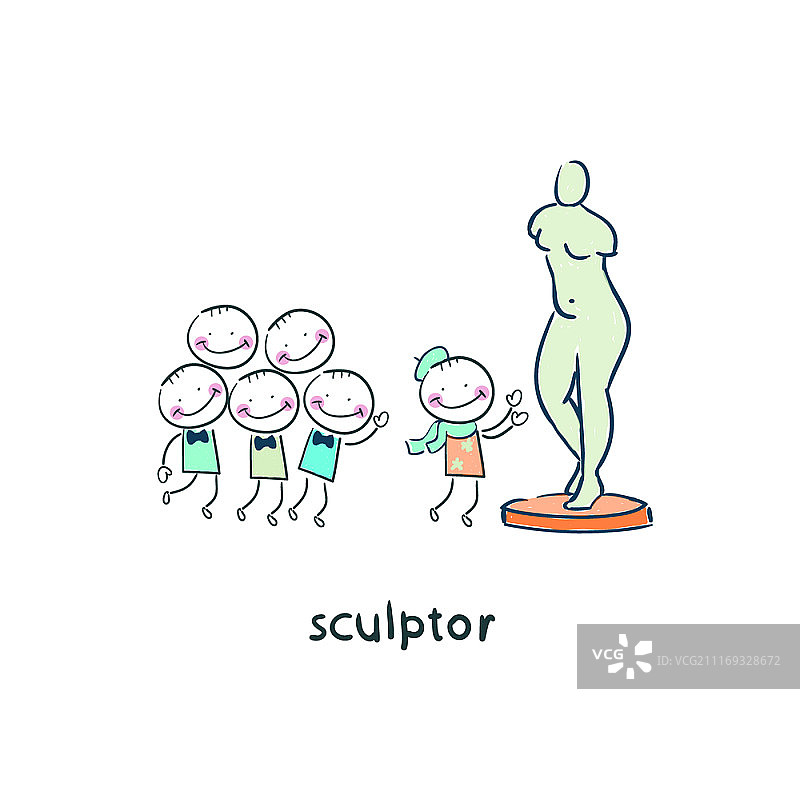 雕塑家图片素材
