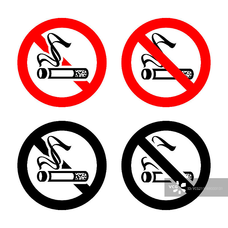 禁止吸烟标志图片素材