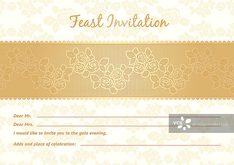 蕾丝金色玫瑰背景图片素材