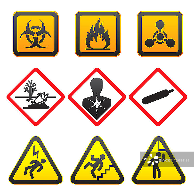 危险警告标志第二辑图片素材