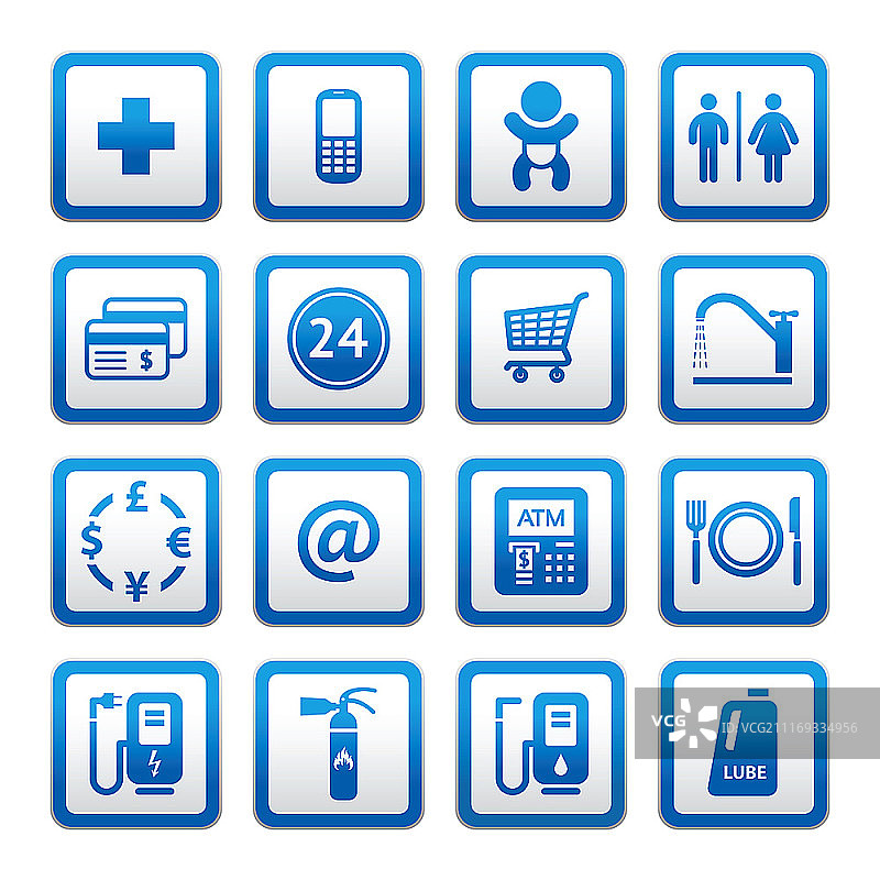 加油站标志，汽车服务系列图片素材