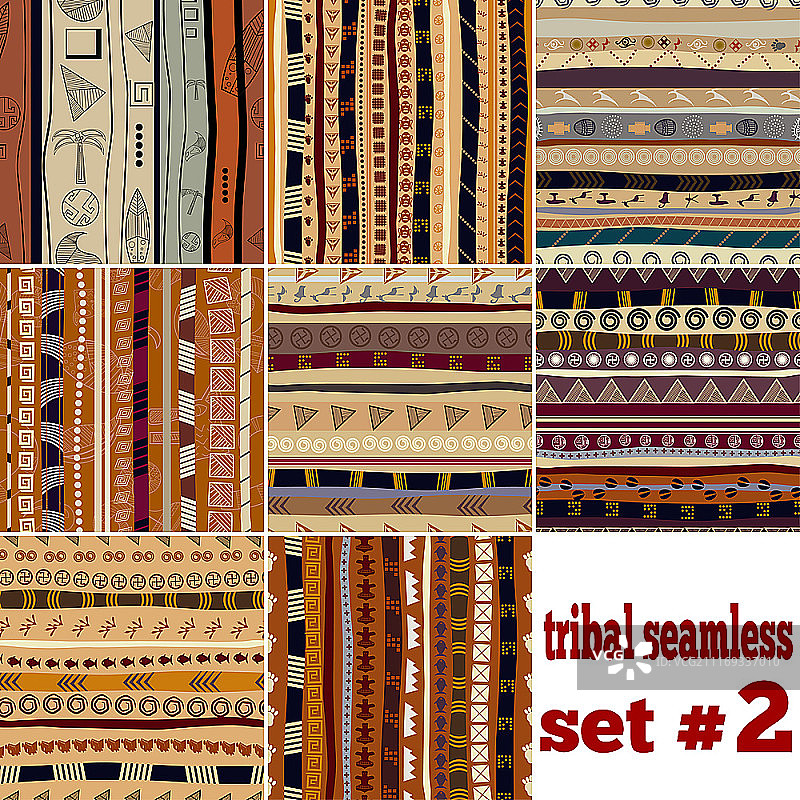 民族风无缝图案合集图片素材