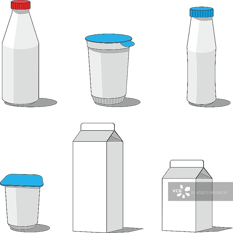 牛奶包装矢量素材001图片素材