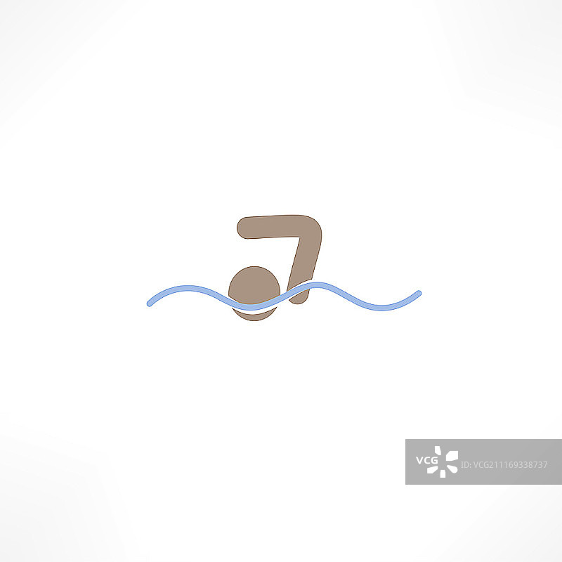 游泳运动员图标图片素材