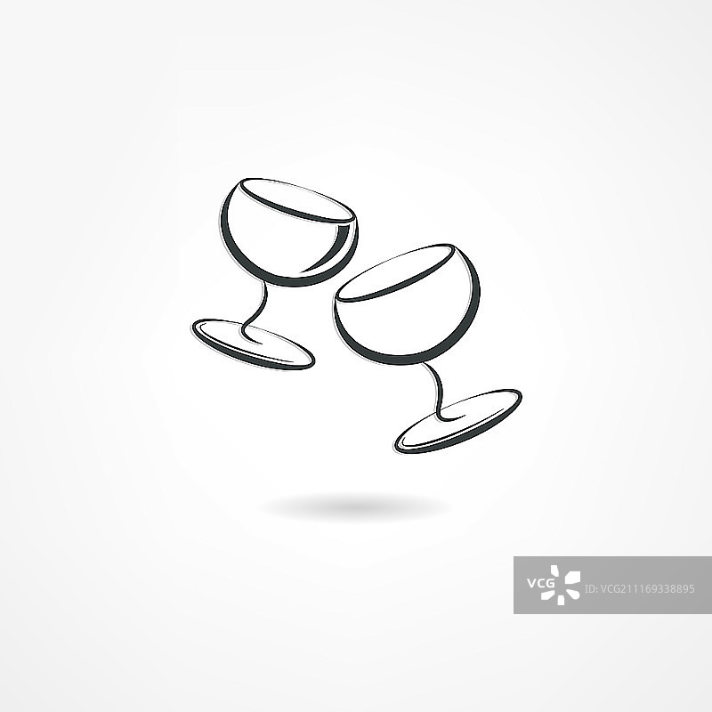 高脚杯图标图片素材