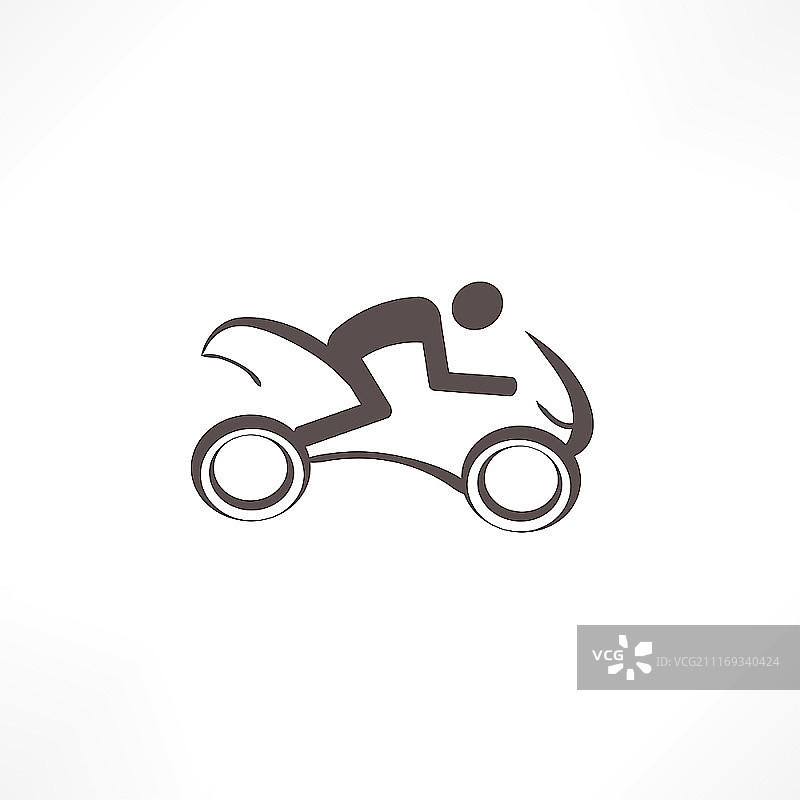 摩托车骑手图标图片素材