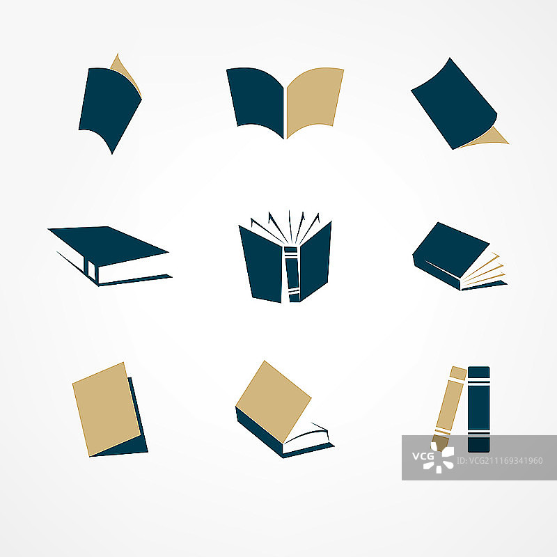 书籍图标合集图片素材
