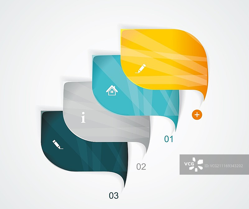 现代语音气泡模板风格，适用于工作流程布局、图表、数字选项、步骤选项、网页设计、banner模板、信息图表图片素材