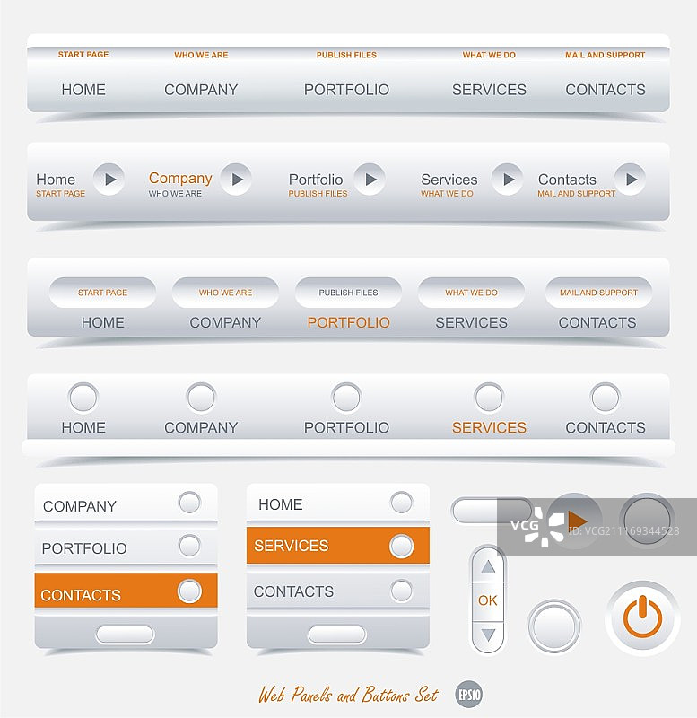 网页设计框架矢量素材图片素材