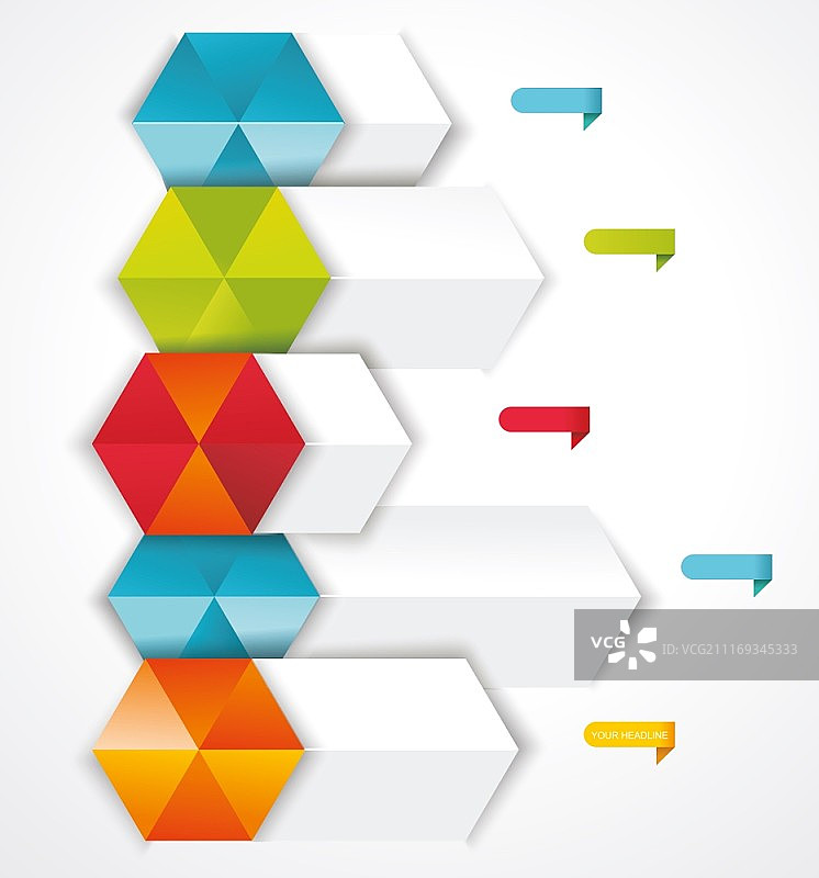 现代设计模板2.5D风格，可用于工作流程布局、图表、数字选项、步骤选项、网页设计、banner模板、信息图图片素材