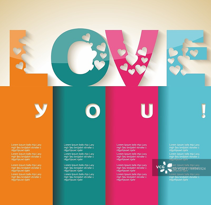 情人节快乐贺卡图片素材