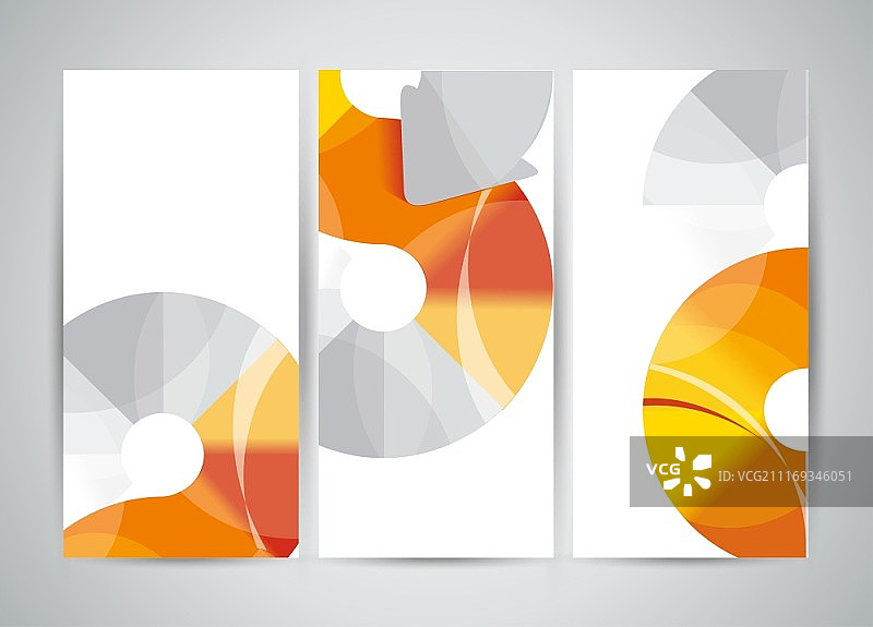 带有箭头元素的矢量banner或宣传册模板设计。图片素材