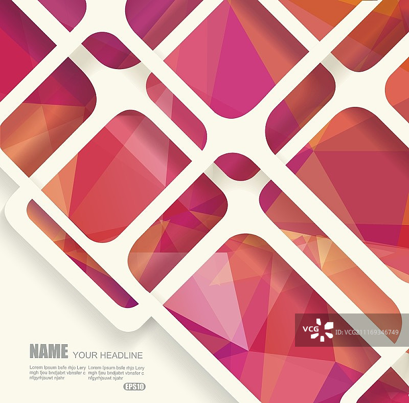 多边形几何与蛛网抽象背景图片素材